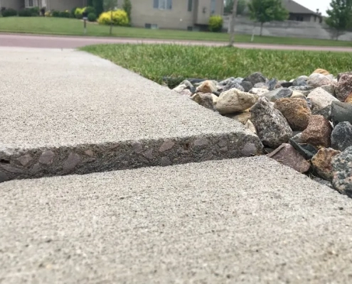 Walkway raising and void filling